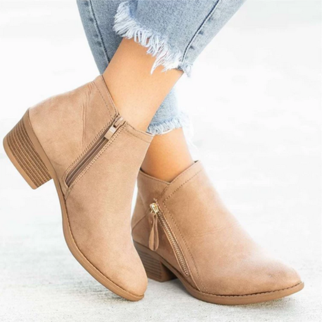 Chic Zip Ankle Boots