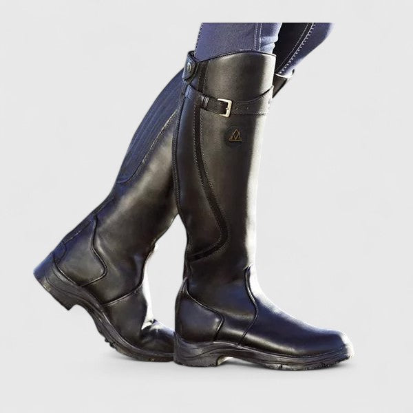Classic Buckle Comfort Riding Boots