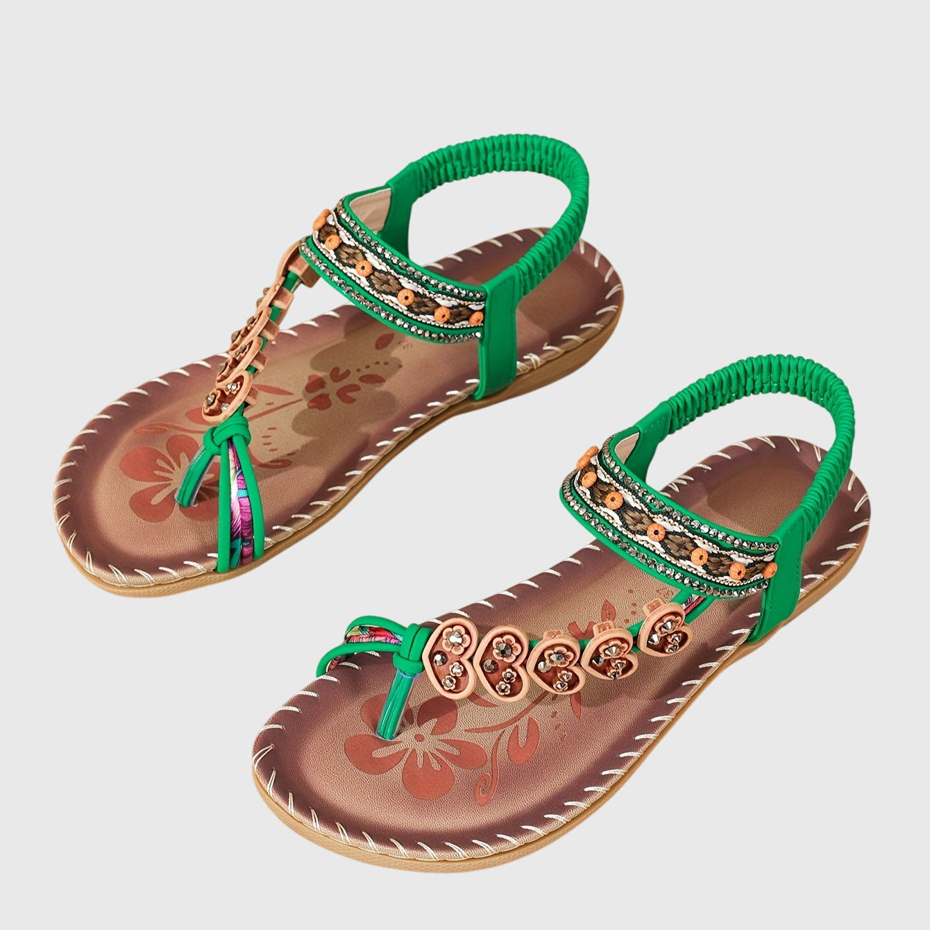 Embellished Support Sandals