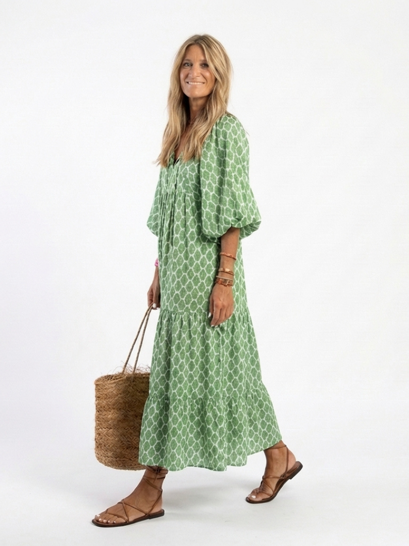 Ruffle Midi Dress