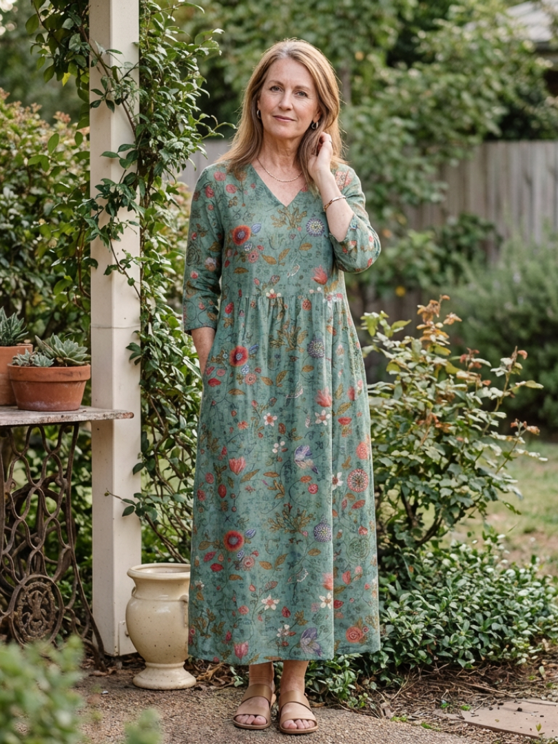 Relaxed Floral Maxi Dress