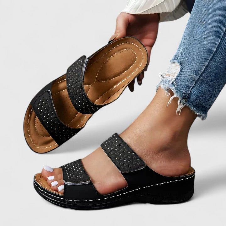 Colorblock Comfort Sandals