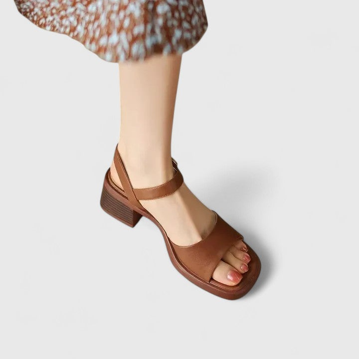 Vintage Square-Toe Sandal