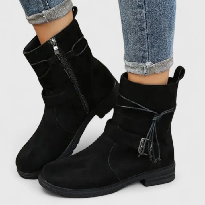 Chic Tassel Ankle Boots