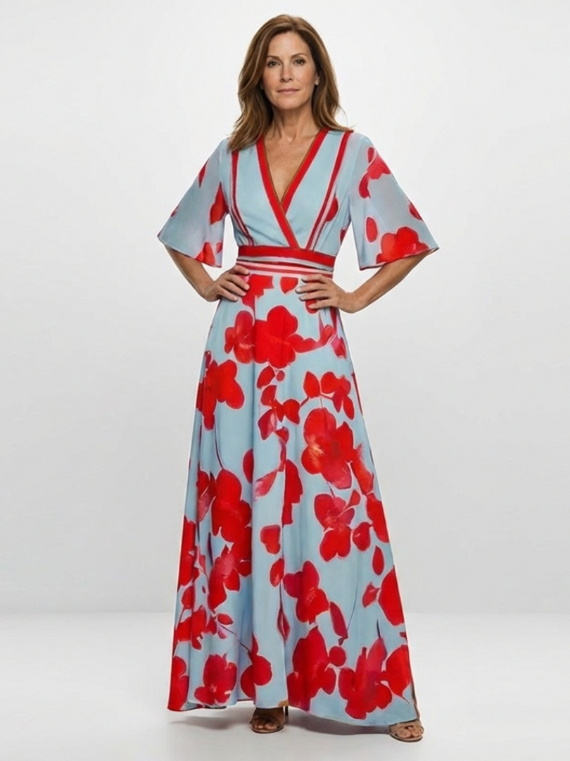 Effortless Print Maxi Dress