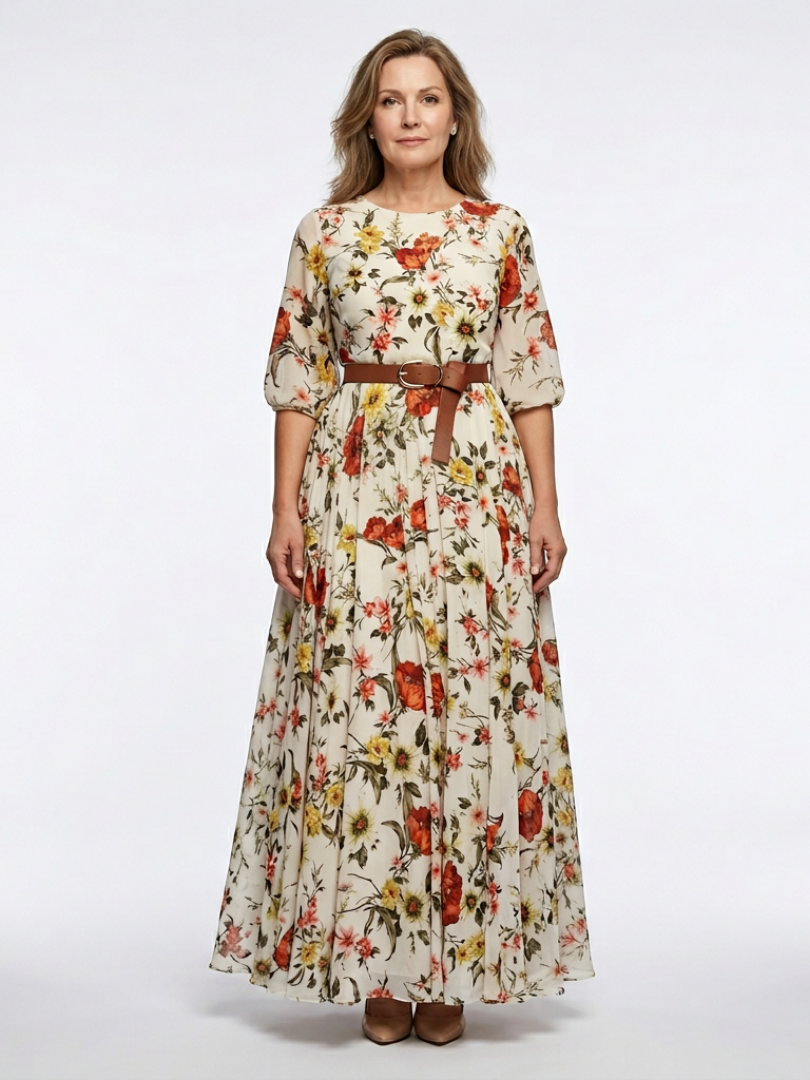 Belted Maxi Dress