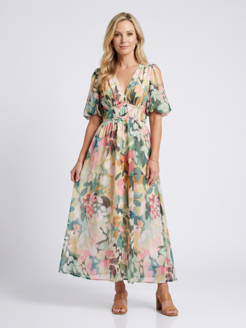 Effortless Gathered Midi