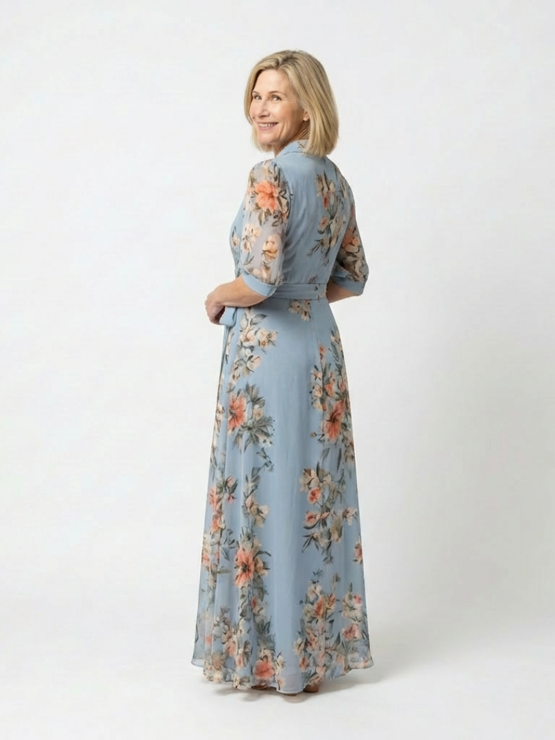 Floral Wrap Maxi Dress
