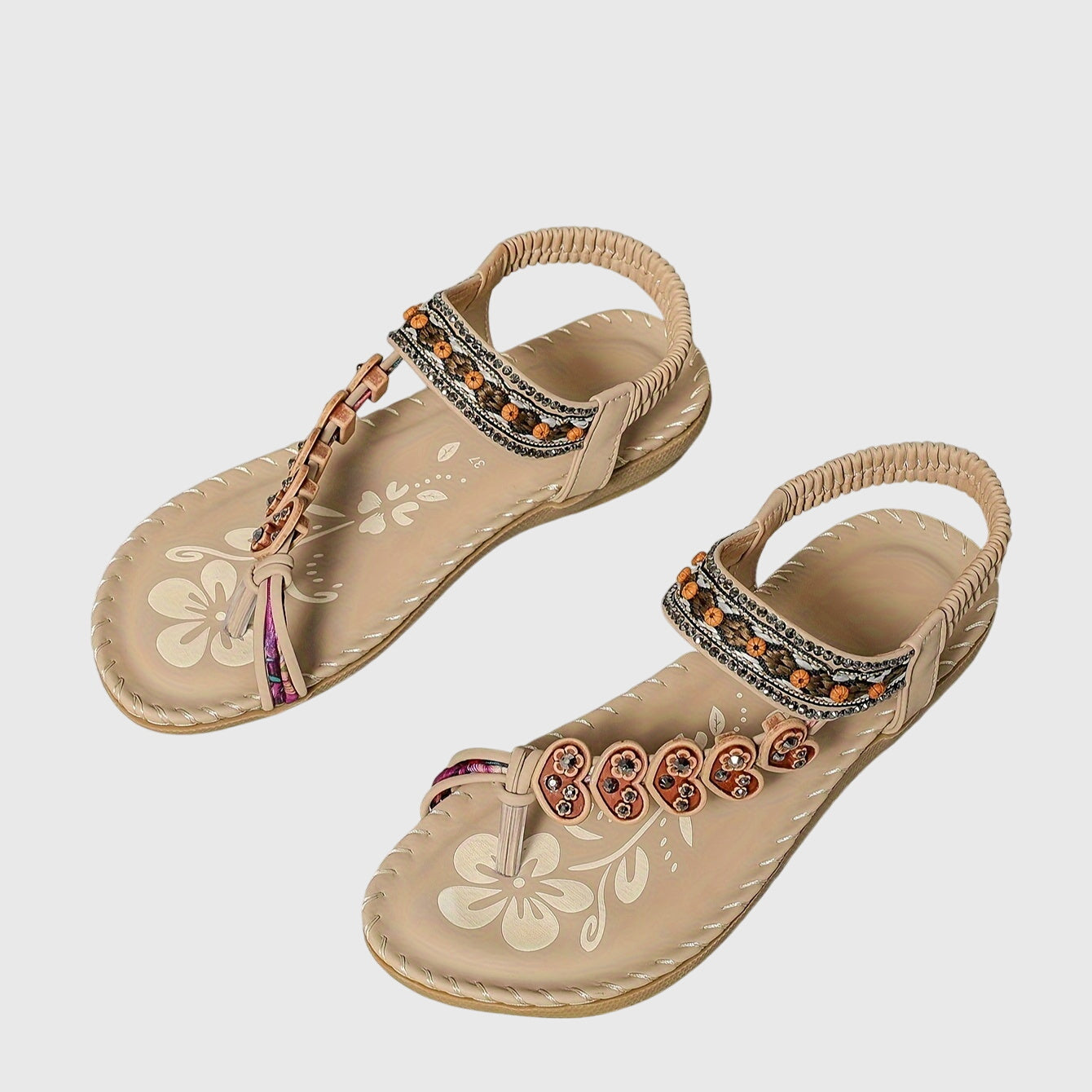 Embellished Support Sandals