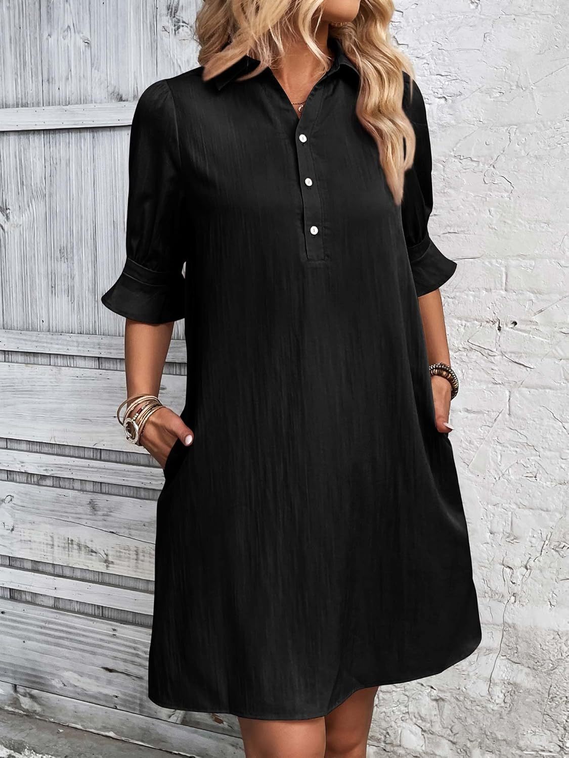 Button-Down Midi Dress