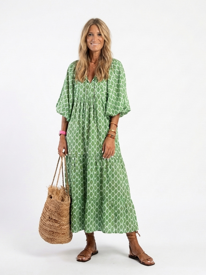 Ruffle Midi Dress