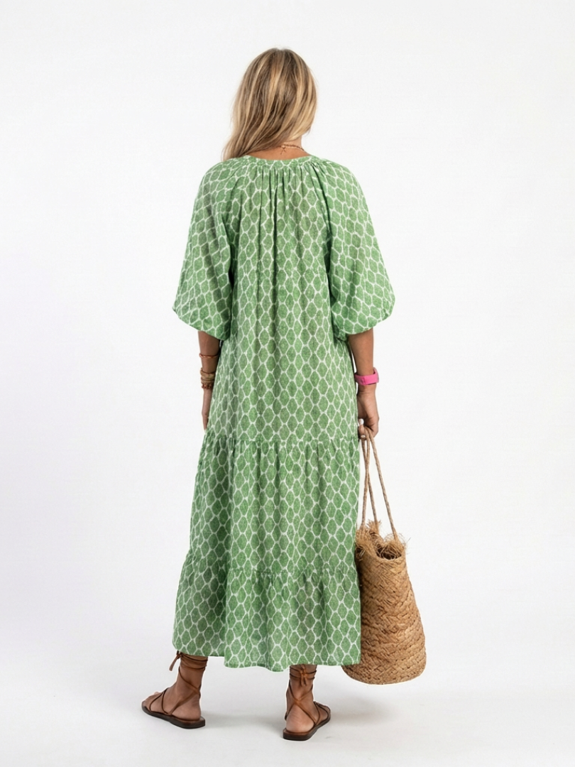 Ruffle Midi Dress