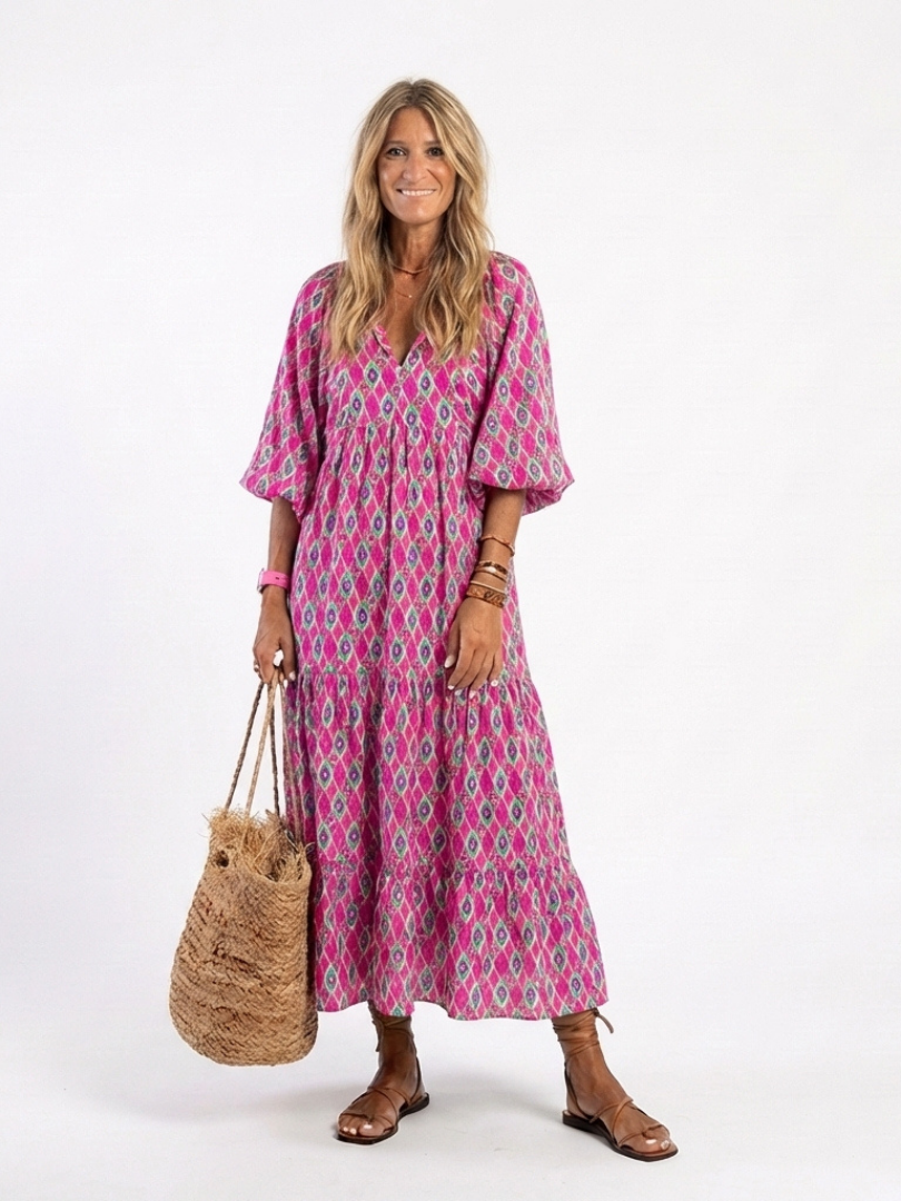 Ruffle Midi Dress