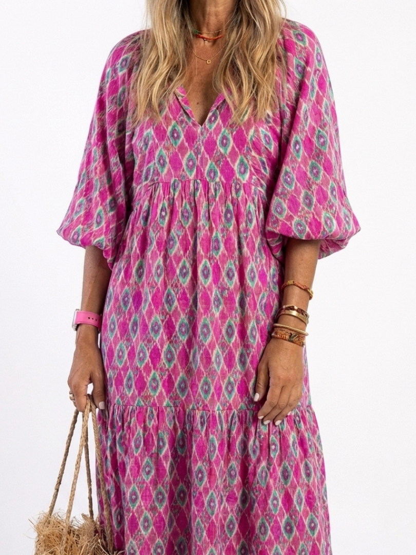 Ruffle Midi Dress