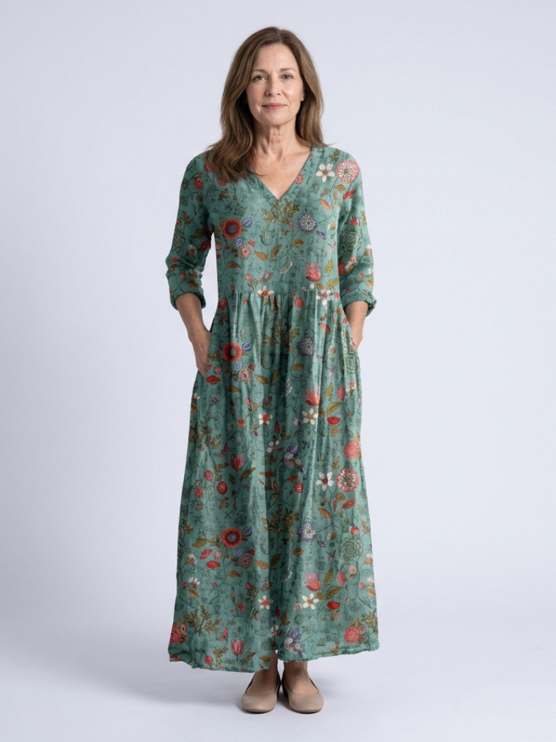 Relaxed Floral Maxi Dress