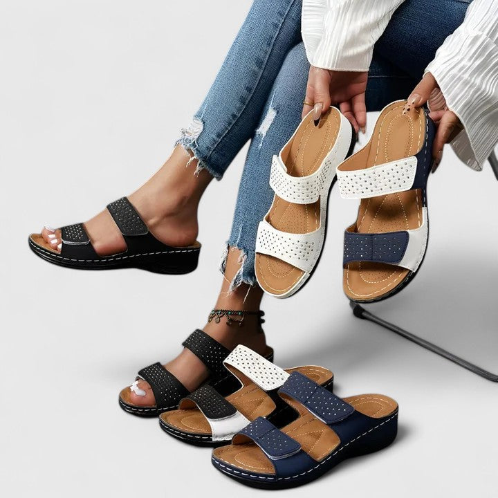 Colorblock Comfort Sandals