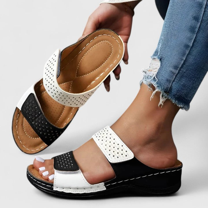 Colorblock Comfort Sandals