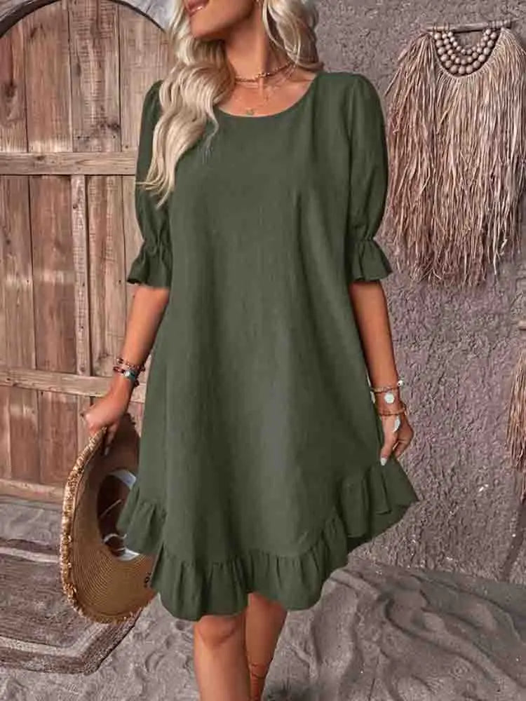 Breezy Ruffle Summer Dress