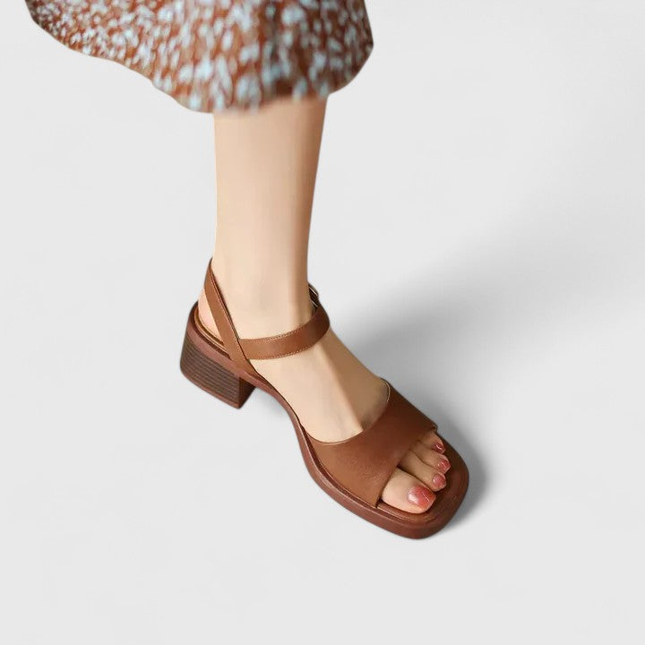 Vintage Square-Toe Sandal