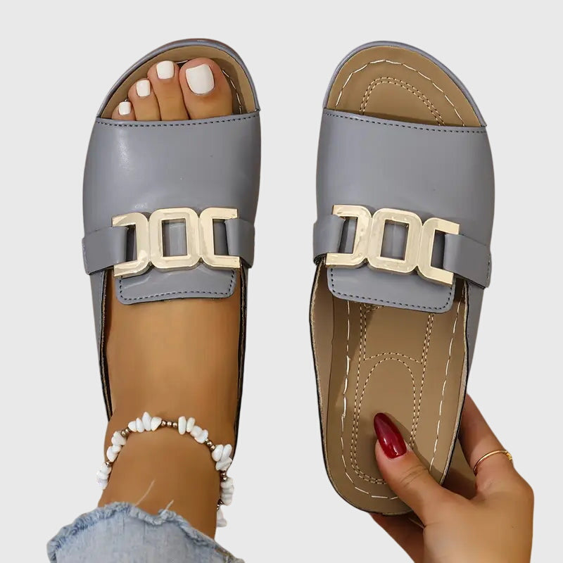 Luxe Buckle Slides