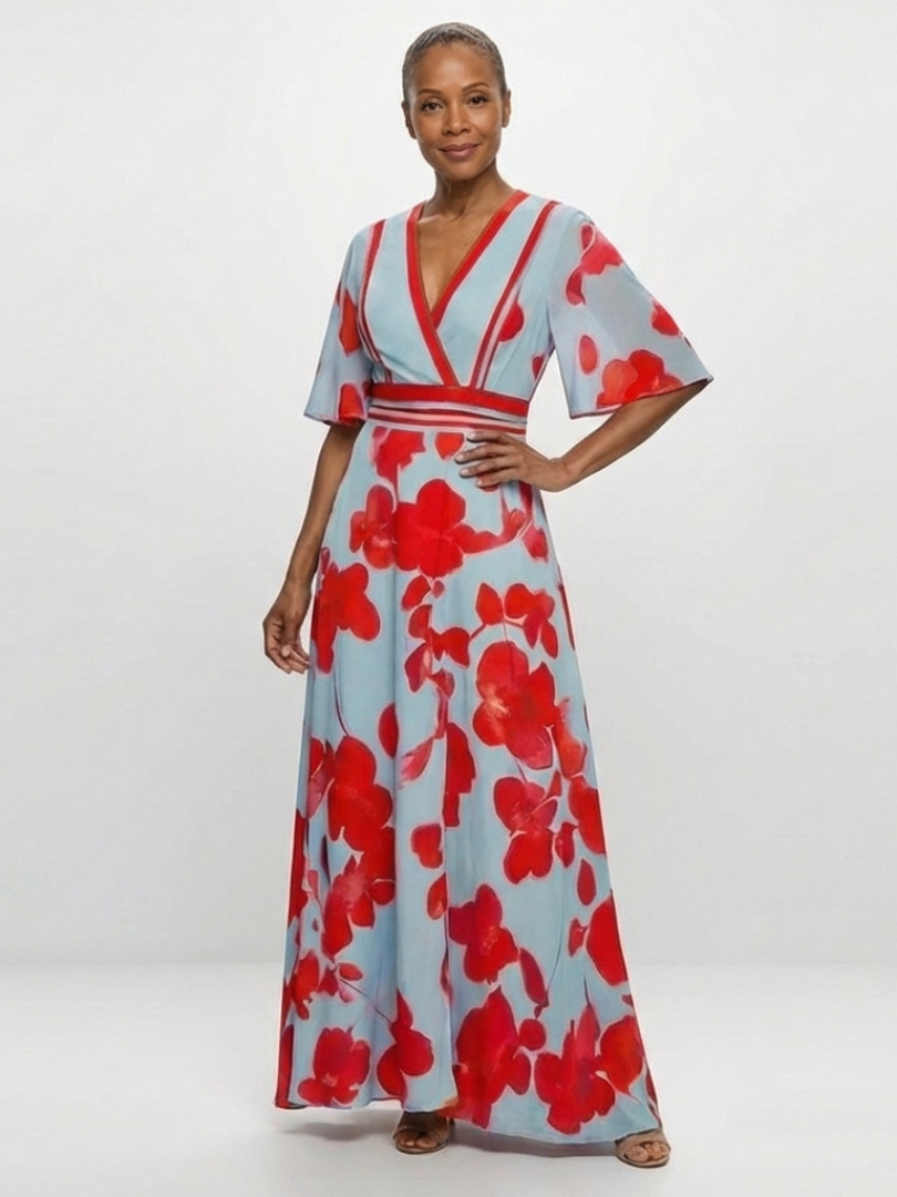 Effortless Print Maxi Dress