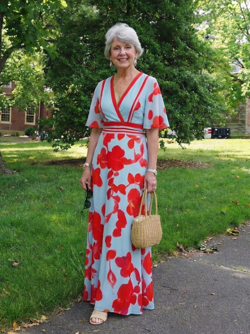 Effortless Print Maxi Dress