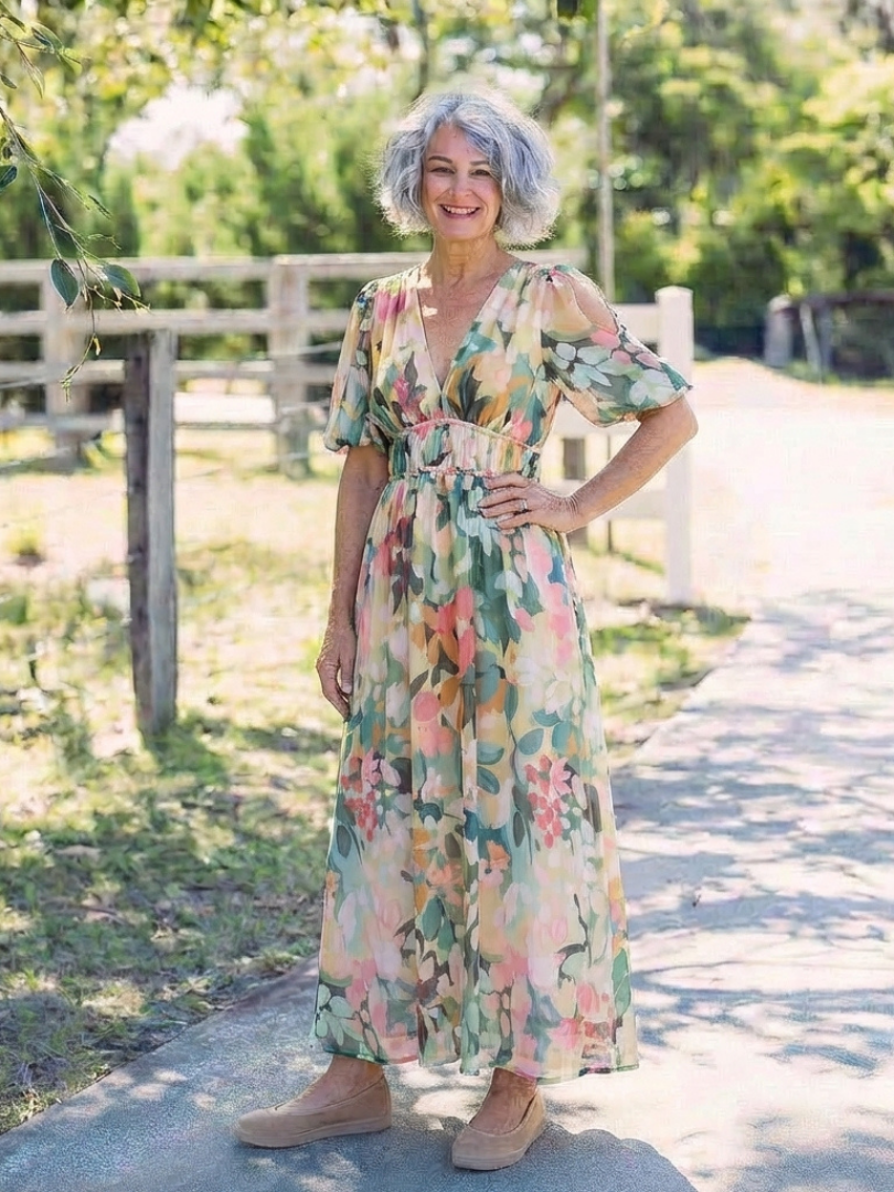 Effortless Gathered Midi