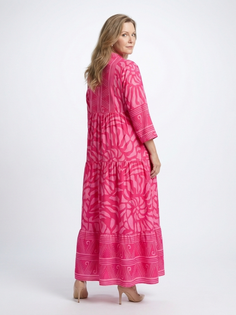 Casual Button-Front Midi