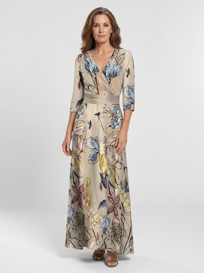 Soft Floral Maxi Dress