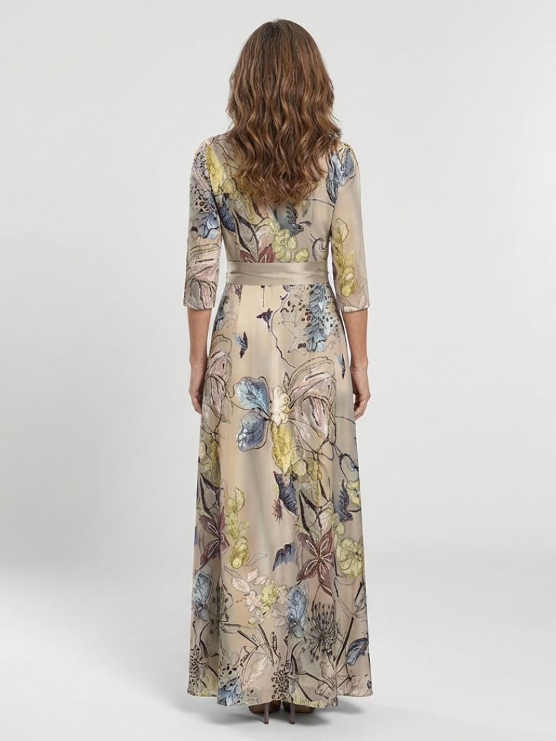 Soft Floral Maxi Dress
