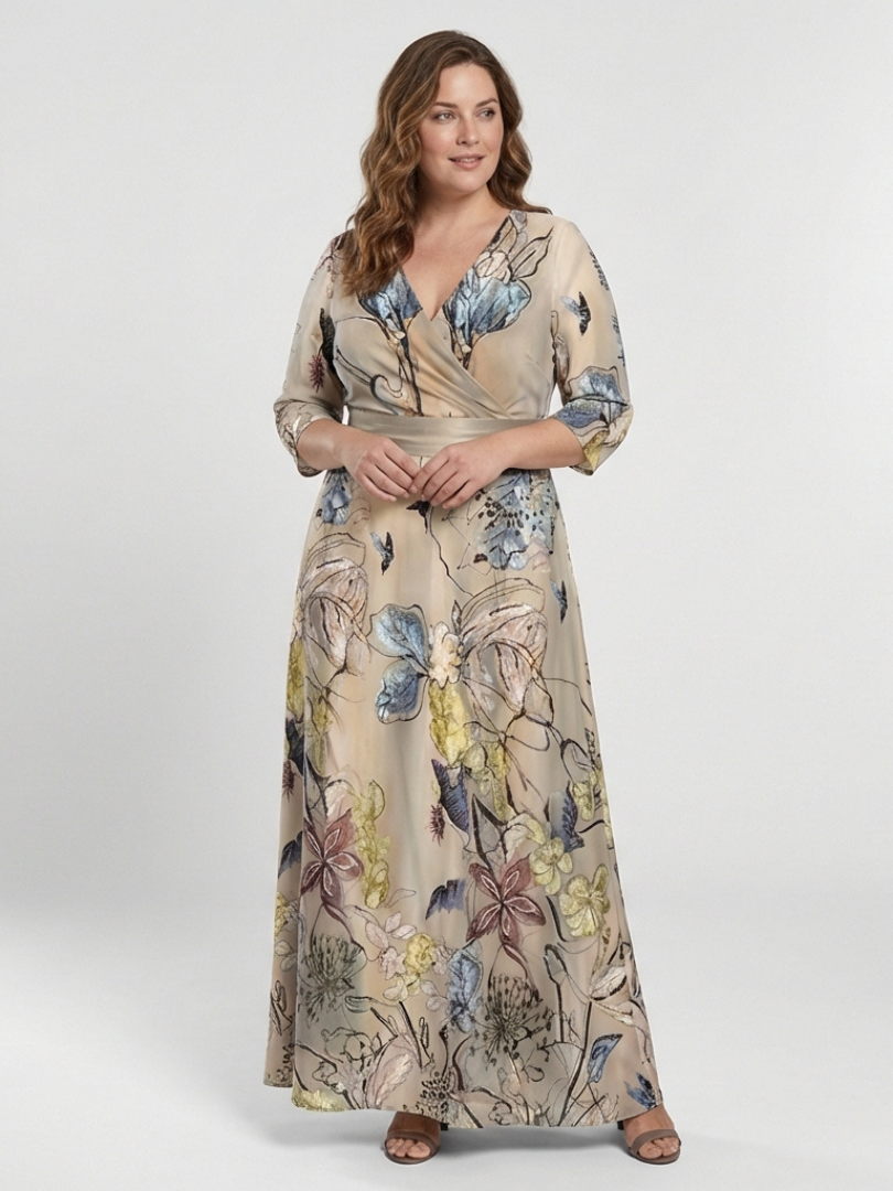 Soft Floral Maxi Dress
