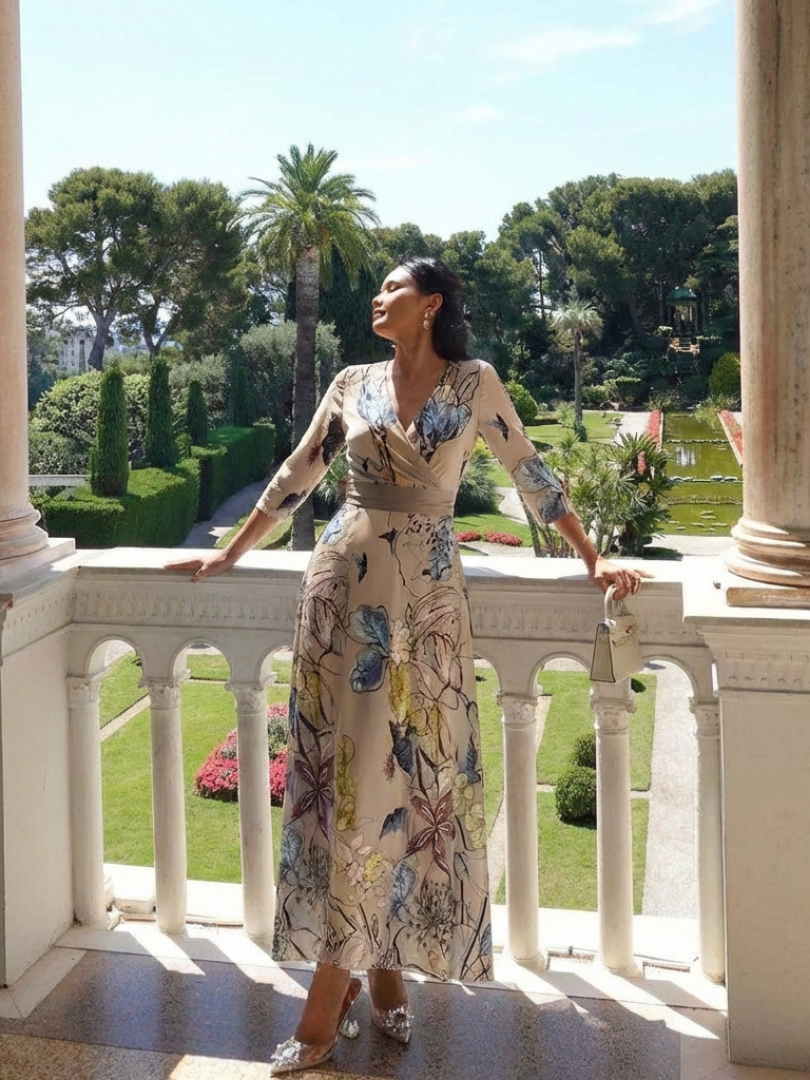 Soft Floral Maxi Dress